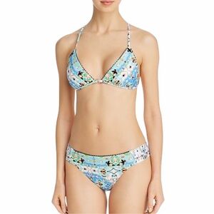 Anthropologie Nanette Lepore Swim Tapestry Vixen Bikini Top Bottom Set Size 12